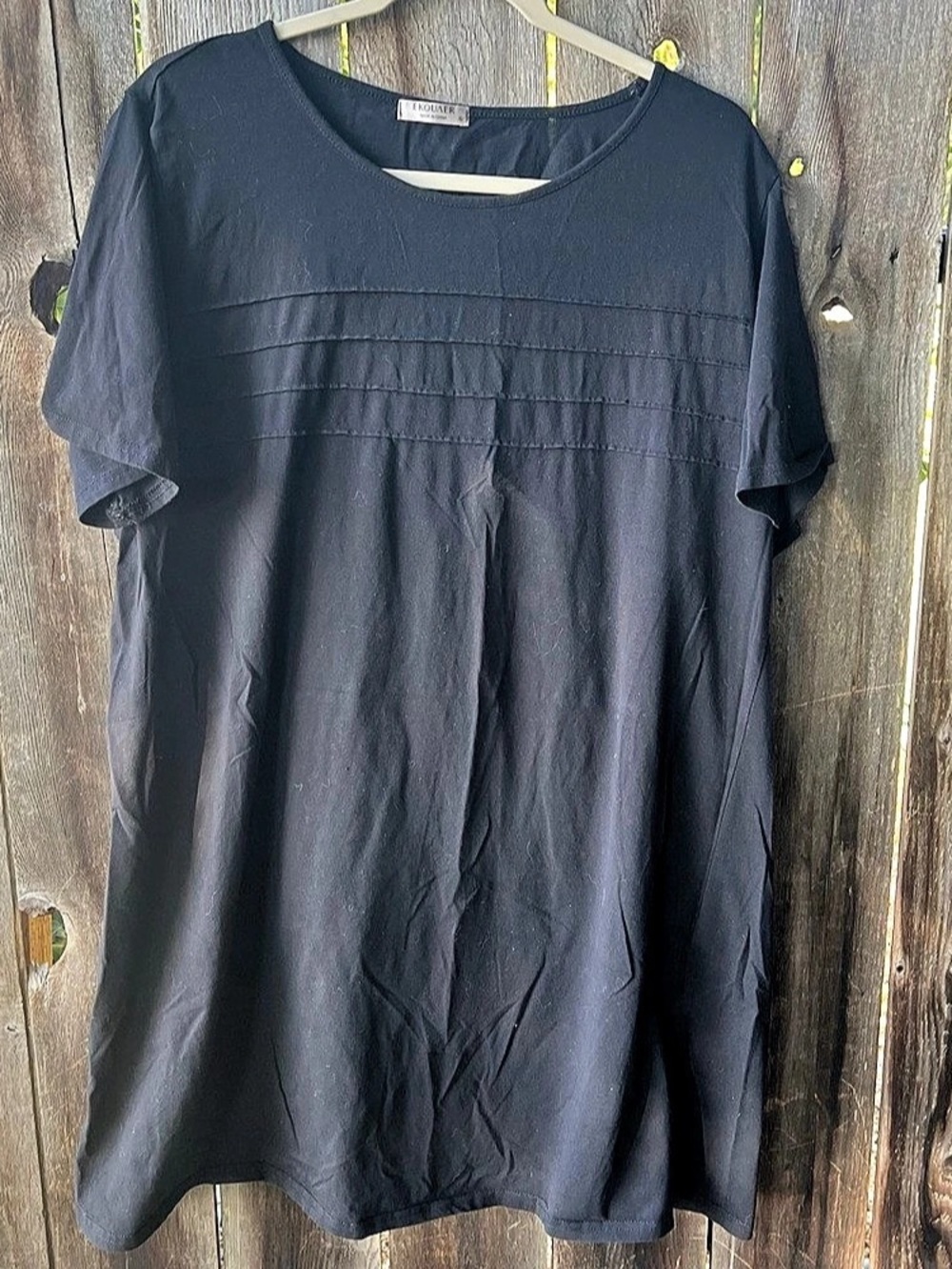Ekouaer Mini Dress in Black Size XL Like New